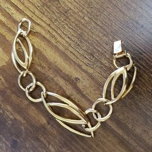 Gold Link Vintage Bracelet Trifari